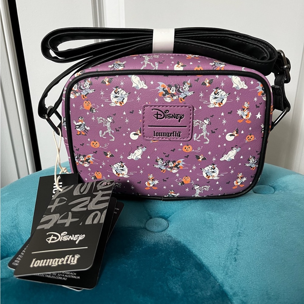 Loungefly Disney Mickey Mouse And Friends Vintage Halloween Camera Crossbody Bag